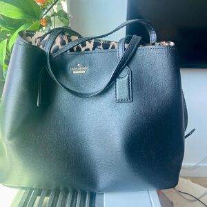 Black large 100% cow leather Kate Spade Bag w/ dust bag
